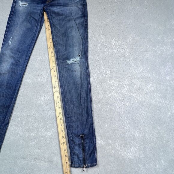 HUDSON Juliette Jeans Womens Size 27 Blue Refine Super Skinny Jeans Zip Front - Picture 8 of 15